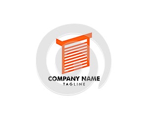 Roller Shutter Door Logo Icon Template