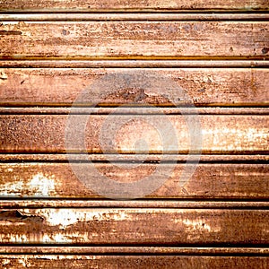 Roller shutter rusted