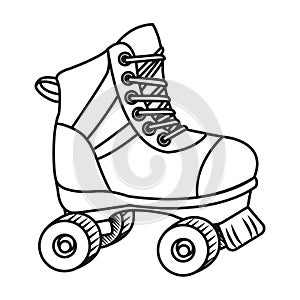 Roller skate cartoon