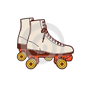 A roller skate classic commonly used and popular in the 70s and