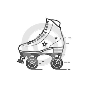 Roller skate icon. Flat vector related icon for web and mobile applications. It can be used as - logo, pictogram, icon