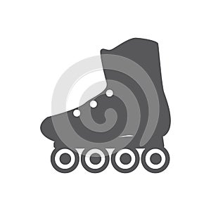 roller skate shoe. Vector illustration decorative design