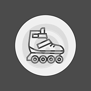 Roller skate vector icon sign symbol