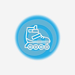 Roller skate vector icon sign symbol