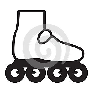 roller skate. Vector illustration decorative design