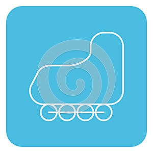roller skate. Vector illustration decorative design