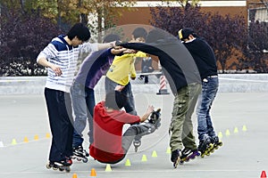 Roller skating game