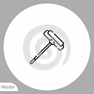 Roller vector icon sign symbol photo