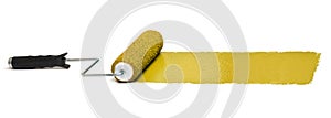 Roller with Yellow paint