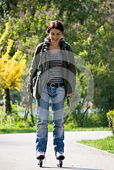 Rollerblade girl photo