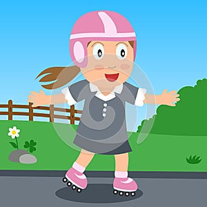 Rollerblade Girl in the Park