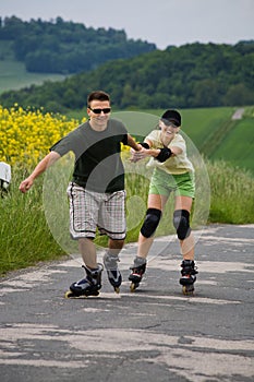 Rollerblades for two 2