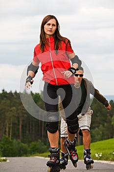 Rollerblades for two