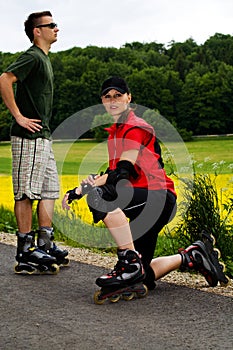 Rollerblades for two