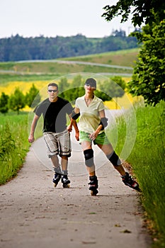 Rollerblades for two
