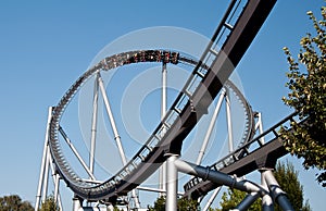 Rollercoaster in Europapark Rust, Germany