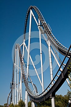 Rollercoaster in Europapark Rust, Germany