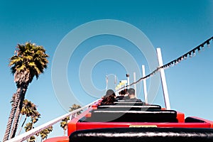 Rollercoaster in Santa Cruz Boardwalk, California, United States photo
