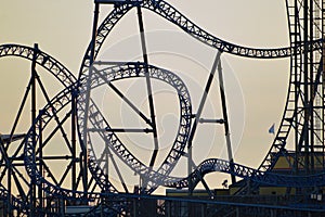 Rollercoaster silhouette