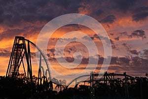 Rollercoaster Sunset