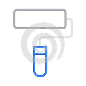 Rollerpaint vector color line icon