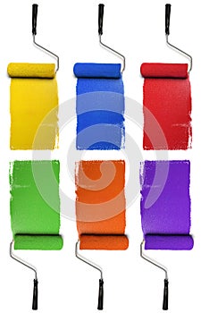 Rollers with Primary and Secondary Colors