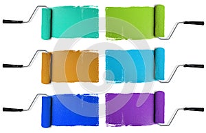 Rollers with Various Colors