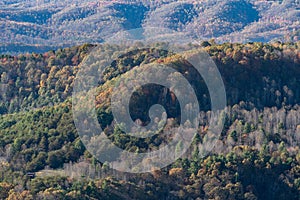 Rolling appalachian hills from Pipestem park