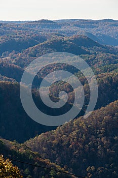 Rolling appalachian hills from Pipestem park