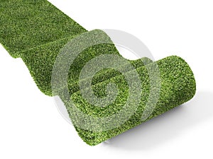 Rolling eco green carpet