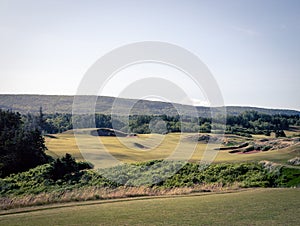 Rolling fairway of a golf course in Nova Scotia