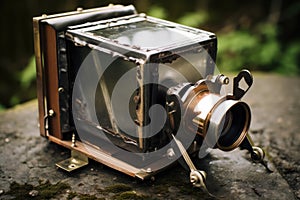 rolling film inside homemade pinhole camera