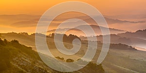 Rolling hill Landscape in Tuscany