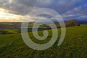 Rolling hills in Dorset