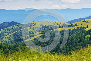 rolling hills, green fields, and majestic mountains