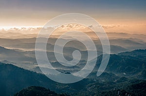 The rolling hills of Munnar province, Kerala India