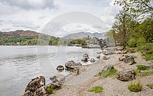 Rolling hills surrounding Lake Windermere