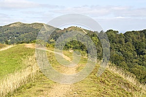 Rolling landscape of malvern hills