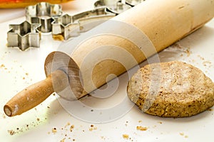 Rolling Pin and Cookie Dough