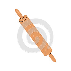 Rolling pin icon. Kitchen tools silhouette. Vector illustration.