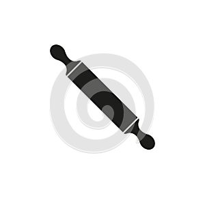 Rolling pin icon. Simple flat vector illustration on a white background