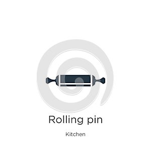 Rolling pin icon vector. Trendy flat rolling pin icon from kitchen collection isolated on white background. Vector illustration