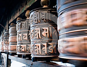 Rolling prayer wheels