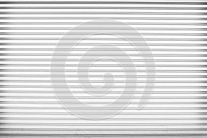 Rolling steel door texture or roller shutter door line patterns  , white grey background