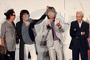 Rolling Stones , Mick Jagger, Ronnie Wood, Charlie Watts, Keith Richards