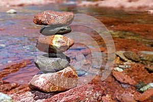 Rolling stones stacked rodeno limestone photo