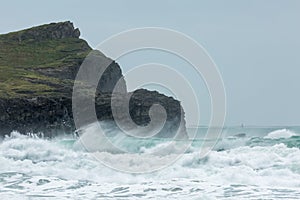 Rolling Surf, Whipsiderry Beach, Porth, Newquay, Cornwall