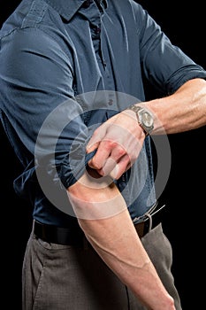 Rolling up Sleeves photo