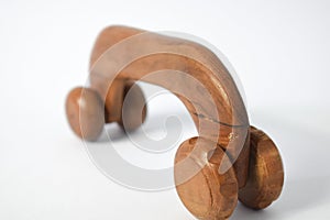 Rolling wooden massage tool