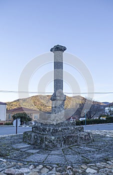 Rollo de Bejar, granite pillory, Hervas, Spain